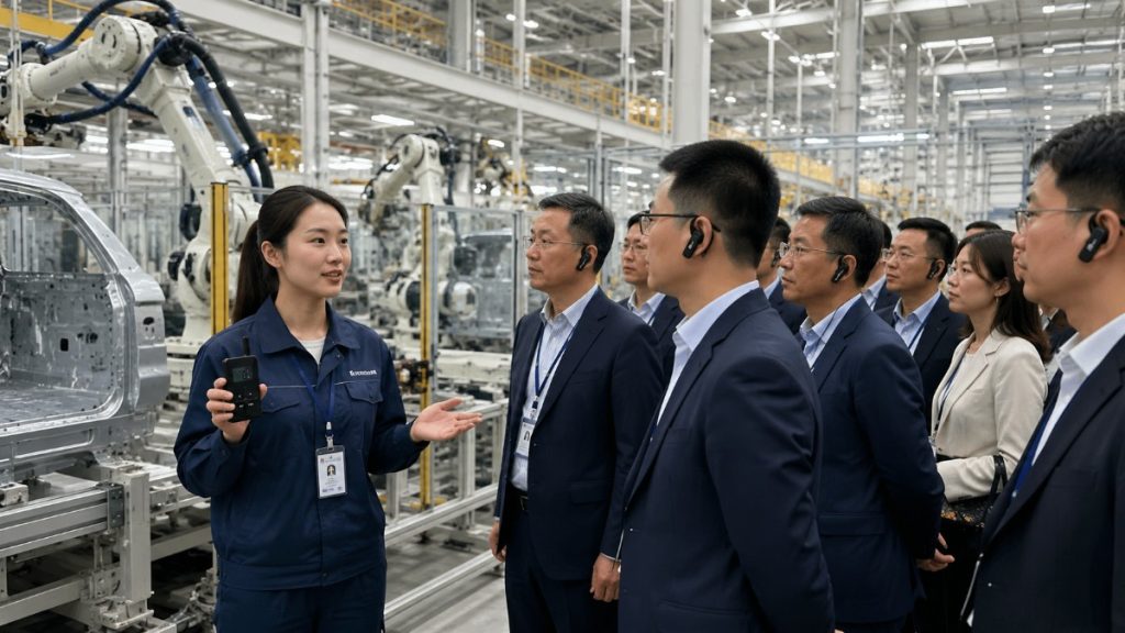 工厂参观无线导览系统 工业现场团队讲解设备